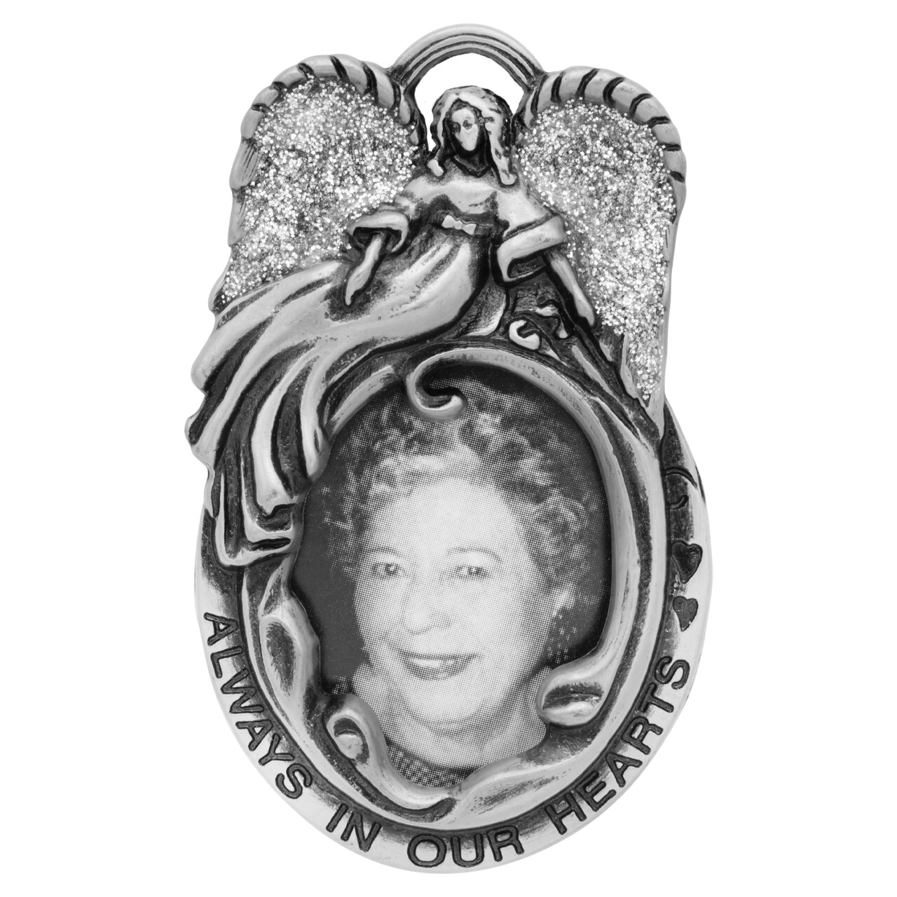 Gloria Duchin "Always in Our Hearts" Angel Picture Frame Christmas Tree Ornament